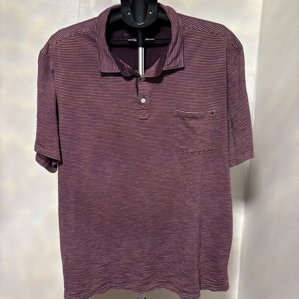 Tommy Bahama Sugar Plum Striped Polo Shirt Men S Purple